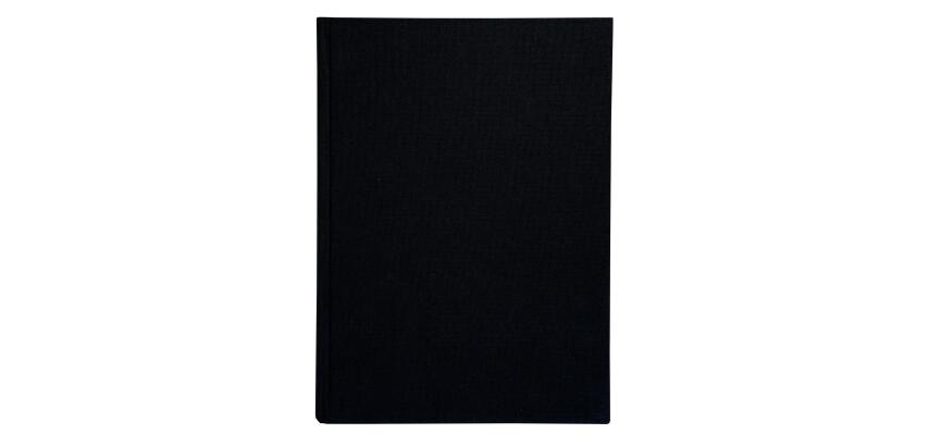 Register 29,7x21cm 5x5 foliiert 300 Seiten - Schwarz Leinen