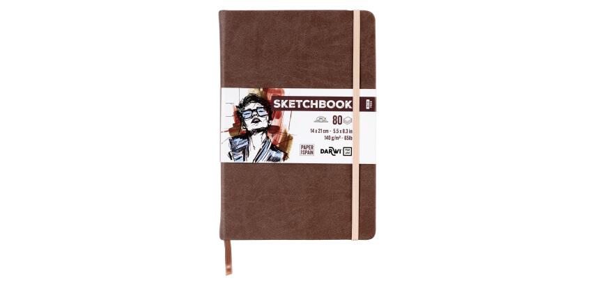 DFY Sketchbook 14x21 80F 140g - Brun