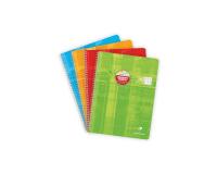 Cahier reliure intégrale déficients visuels 24x32cm 100 pages grands carreaux noirs 2,5mm agrandis 10x10 Couleur aléatoire - Assortis