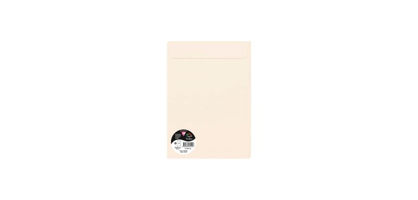 Enveloppe Pollen Clairefontaine 120 g/m² couleur patte aucollante avec bande protectrice - Paquet de 5