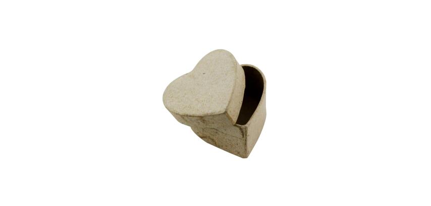 Mini boîte coeur 5x5x3cm - Kraft