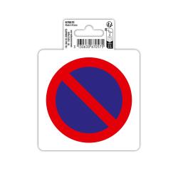 Adhesive vinyl pictogram No parking 10 cm - Red