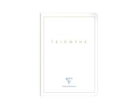 Triomphe GOLD cahier piqûre textile A4 96 pages ligné papier blanc 90 g - Blanc