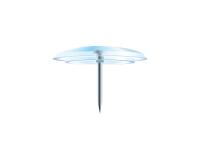 Boîte de 40 punaises - Hauteur de pointe 7mm - 10mm de diamètre - Cristal translucide