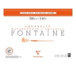 Fontaine bloc collé 1 côté 12F 30x40cm 300g grain satiné