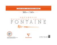 Fontaine bloc collé 1 côté 12F 30x40cm 300g grain satiné