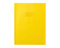 Protège-cahiers grain madras avec rabats marque-pages PVC 22/100ème 24x32 cm