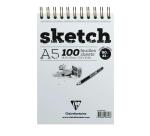 Sketch bloc spiralé 100F A5 90g - Ivoire