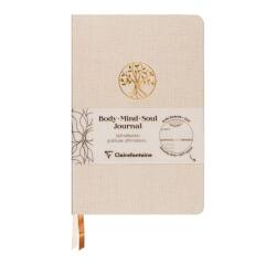 Inspire, Body Mind Soul journal, Carnet brochure souple 14x21 cm, 192 pages, couverture Toile du Marais, imprimé, ass.