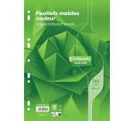 Feuillets mobiles sous film 7000 A4 100 pages perforées grands carreaux 80 g
