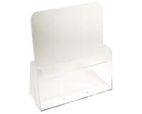 Porta brochure/cataloghi da banco 1 scomparto A4 - Cristallo