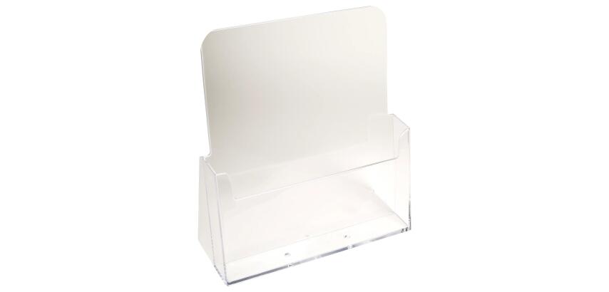 Distributeur de prospectus 1 compartiment A4 - Cristal