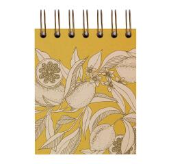 Jardin des Sens, Block mit kopfseitiger Doppelspiralbindung, 9x11 cm, 160 Blatt blanko 90g, sortiert