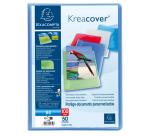Protège-documents en polypropylène semi rigide Kreacover® Chromaline 100 vues - A4 - Couleurs assorties