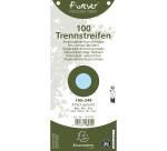 Packung mit 100 Trennstreifen, 2-fach gelocht, Recyclingkarton 180g, einfarbig, 105x240mm, Forever