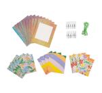 Set mit 30 Bilderrahmen und Kordel - Mehrfarbig