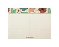Gaïa beige, bloc planner à rivets 24x17cm 60 feuillets imprimés détachables.