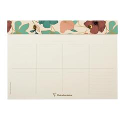 Gaïa beige, bloc planner à rivets 24 x 17 cm 60 feuillets imprimés détachables
