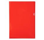 Pk 100 Cut Flush Fldr PVC A4 0.13mm - Red