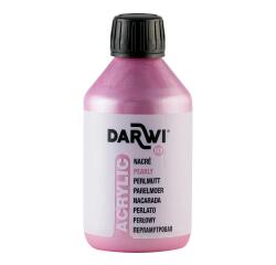 DARWI Perlmutt-Acrylfarbe, Flasche 250ml, Perlmuttpink - Rosa