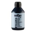 DARWI Acrylfarbe opak, Flasche 250ml, Schwarz - Schwarz