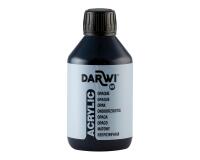 DARWI Acrylfarbe opak, Flasche 250ml, Schwarz - Schwarz