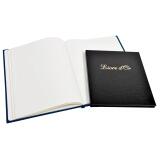 Livre d'or Balacron avec titre 140 pages blanches - 21x19 cm vertical - Couleurs assorties