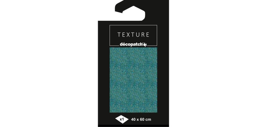 Papier Texture Décopatch n°802 -1 feuille 40x60cm - Bleu