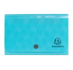Trieur pocket 6 compartiments en PP recyclé Pop'N Co - Cyan