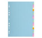 Forever Pastel Card Dividers Printed 1-20 170g A4 - Pastel colours assorted