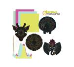 Boîte créative, Mandala animaux à gratter - Multicolore
