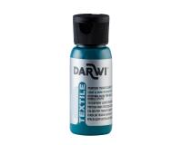 DARWI Flacon de 50 ml de Peinture Textile Opaque - Bleu canard