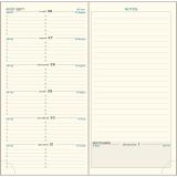 Recharge Agenda de poche Espace 17 9 x 17,5 cm Semainier Janvier à Décembre 2027 - Tranche or