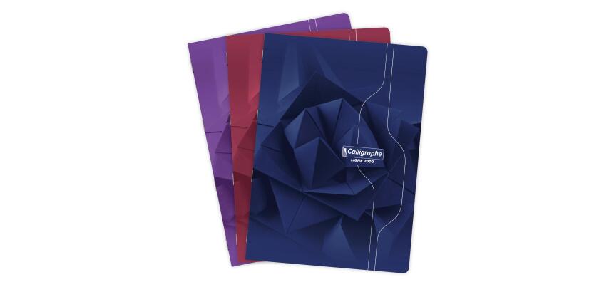 Cahier piqué 7000 A4 192 pages petits carreaux 70 g - Assortis