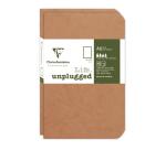 Set de 2 carnets piqués Age Bag 9x14 96 pages uni - Tabac