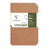 Set de 2 carnets piqués Age Bag 9x14 96 pages uni - Tabac