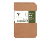 Set de 2 carnets piqués Age Bag 9x14 96 pages uni - Tabac