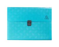 Trieur valisette 13 compartiments PP recyclé Pop'N Co - Cyan