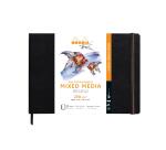 Rhodia Touch Mixed Media Book, papier Paint'On extra-blanc 250g - A4 paysage, 40 pages - Noir