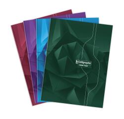 Cahier brochure rembordée rigide 7000 24x32 cm 288 pages grands carreaux 70 g - Assortis