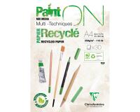 Blok gerecycled tekenpapier Paint'ON, A4
