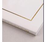 Triomphe GOLD cahier piqûre textile A4 96 pages uni papier blanc 90 g - Blanc