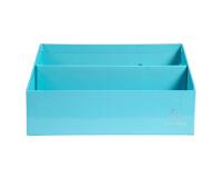 Sorter/Briefständer mit 3 Fächern aus Karton, Aquarel