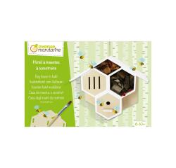 Boîte créative, Hôtel à insectes à construire - Bois