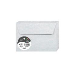 PAPIERS MARBRÉS, Paquet de 20 enveloppes Pollen 114x162mm 120g/m2 - Bleu marbré