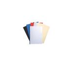 Paquet de 25 couvertures grain cuir pour reliure A4 - Couleurs assorties