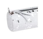 COSMICUIR DAIM Trousse ronde Ø5,5x22cm - Argent