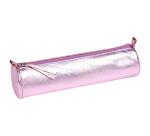 MIROR LEATHER pencil case Ø5,5x22 cm Miror pink
