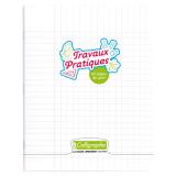 Cahier Travaux Pratiques piqué 8000 POLYPRO 17x22 cm 64 pages grand carreaux + uni 90 g - Incolore