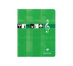 Cahier Musique & Chant piqué 17x22 cm 56 pages petits carreaux - Assortis
